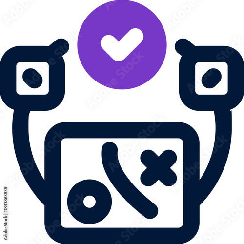 scenario duotone icon. Sleek and modern vector icon for websites, mobile apps, marketing materials, and corporate design. Fully scalable and ready to use.