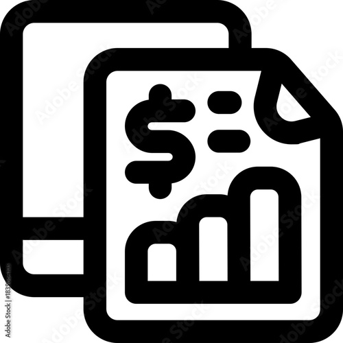 report line icon. Clean and minimalist vector icon for websites, mobile apps, presentations, and logos. Fully scalable and customizable for any project.