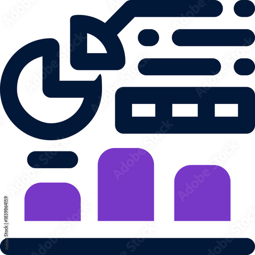 analysis duotone icon. Sleek and modern vector icon for websites, mobile apps, marketing materials, and corporate design. Fully scalable and ready to use.