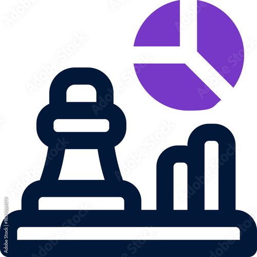 strategy duotone icon. Sleek and modern vector icon for websites, mobile apps, marketing materials, and corporate design. Fully scalable and ready to use.