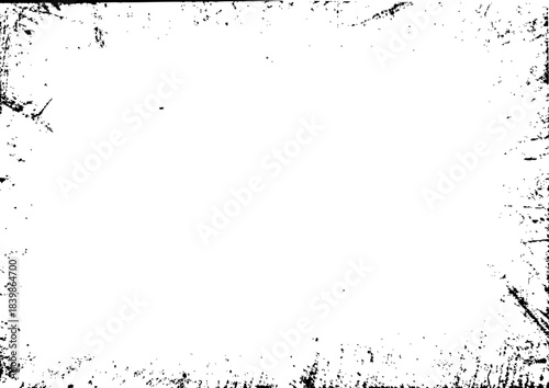 Vintage Paper Texture with Worn Overlay for Old Frame or Cover Background Effect and Retro Vector Design with Music Poster Style for Black Vector Art