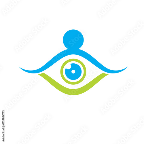 eye medical care logo icon vector design