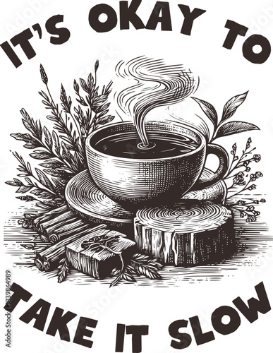 Mental Health Svg, It's okay to take it slow, awareness wellness matter, anxiety kindness positivity, ADHD, therapist gift, affirmation, motivational, self love