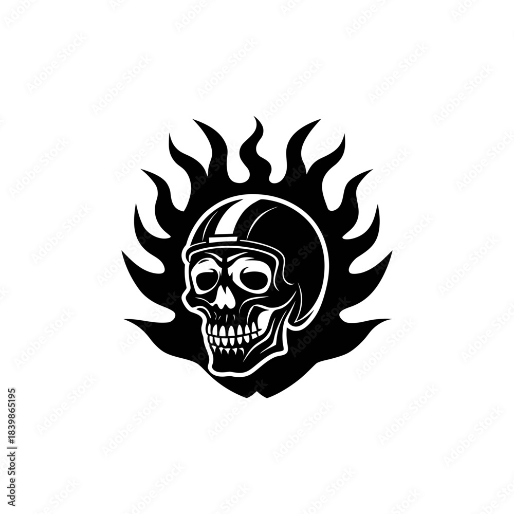 Fototapeta premium skull with wings