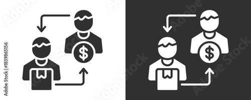 Direct Marketing Icon Set Vector Collection Isolated In Black And White