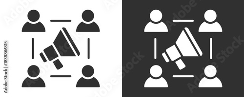 Affiliate Marketing Icon Set Vector Collection Isolated In Black And White