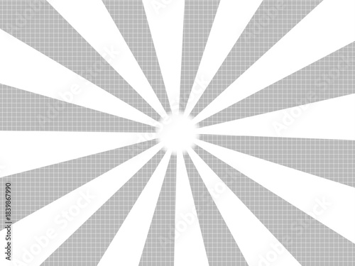 Radiation illustration (monochrome)