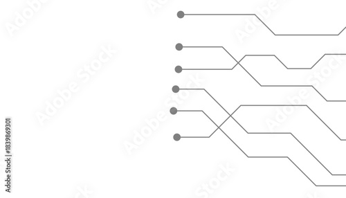 Abstract futuristic circuit board Illustration, Circuit board with various technology elements. Circuit board pattern for technology background. Vector illustration