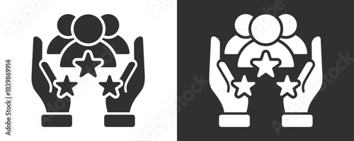 Satisfaction Icon Set Vector Collection Isolated In Black And White