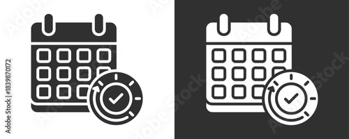 Availability Icon Set Vector Collection Isolated In Black And White