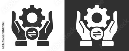 Crm Icon Set Vector Collection Isolated In Black And White