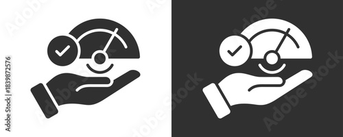 Performance Icon Set Vector Collection Isolated In Black And White