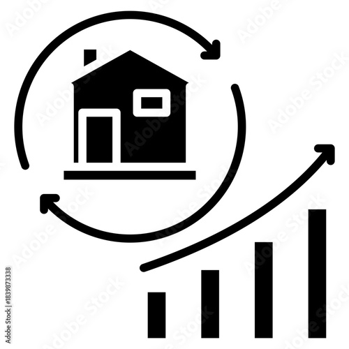 house investment icon vector