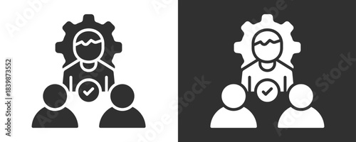 Leader Icon Set Vector Collection Isolated In Black And White