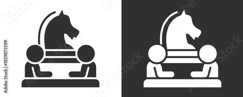 Strategy Icon Set Vector Collection Isolated In Black And White