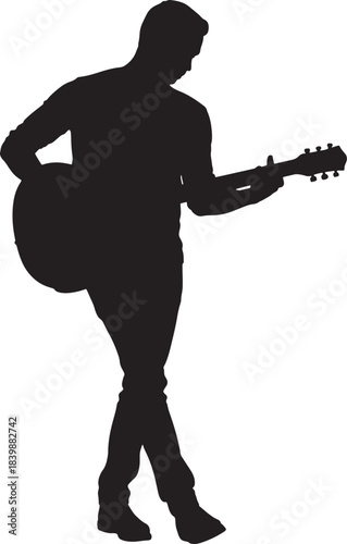 Guitar Player Silhouette Vector

Musician Playing Guitar Silhouette

Standing Guitarist Black Silhouette

Rock Guitar Player Silhouette

Acoustic Guitar Player Shadow Vector

Solo Musician Guitar Silh