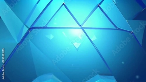 Corporate Geometric Triangle Motion Loop