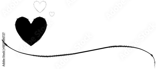 heart line with small heart accent