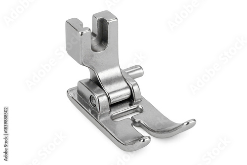Sewing machine presser foot for needlework on transparent background