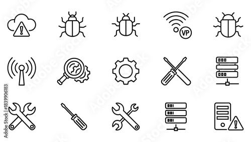 set of icons for web