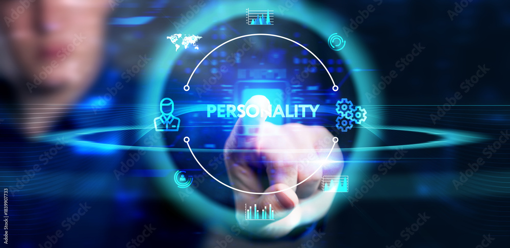 Fototapeta premium Personality. Business, Technology concept.