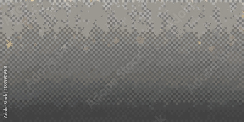 A gradient background with scattered golden sparkles on a transparent base