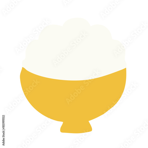 米俵と稲穂と米粒と白米のベクター作品です。