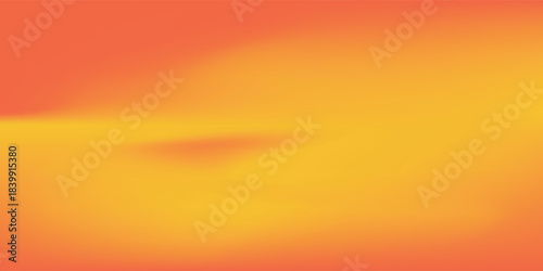 3d abstract autumn studio room background. Orange, brown dark gradient empty wall backdrop. Background vector eps10