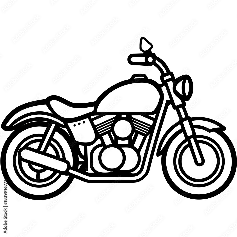Obraz premium motorcycle vector illustration