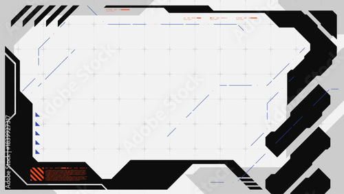 Technology abstract retro futuristic and sci-fi background with cyberpunk style design