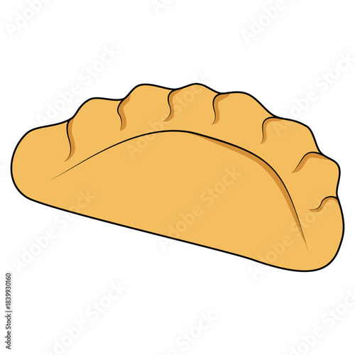illustration of gyoza dumpling 