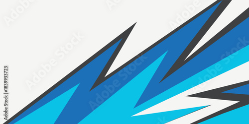 Simple background with gradient and colorful zigzag pattern
