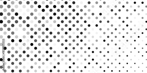 Modern gradient texture. Vanishing polka dot background. Repeating dots gradation design abstract modern