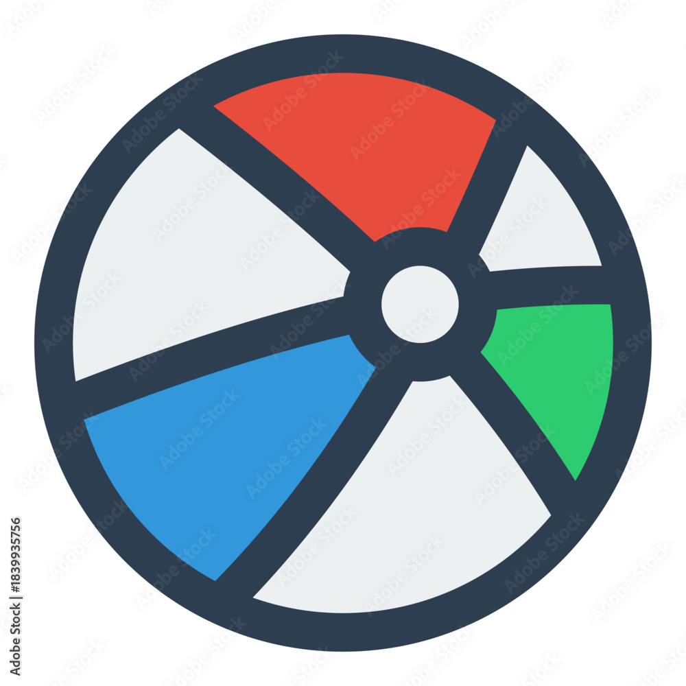 Fototapeta premium beach ball icon