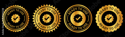 Gold Ready to Use Badge Seal Collection