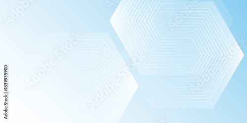 Abstract effect style geometric. Minimalist banner background pastel colorful blue and white gradations modern