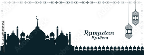Cultural Ramadan Kareem festival islamic banner design