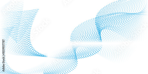 black dot waving topography on white background eps 10