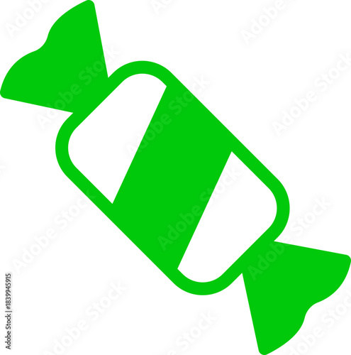 Candy sweets icon in colorful flat line style featuring confection, dessert, treat, bonbon, sugar, snack and related synonym elements for holiday graphics, packaging, party design and decoration