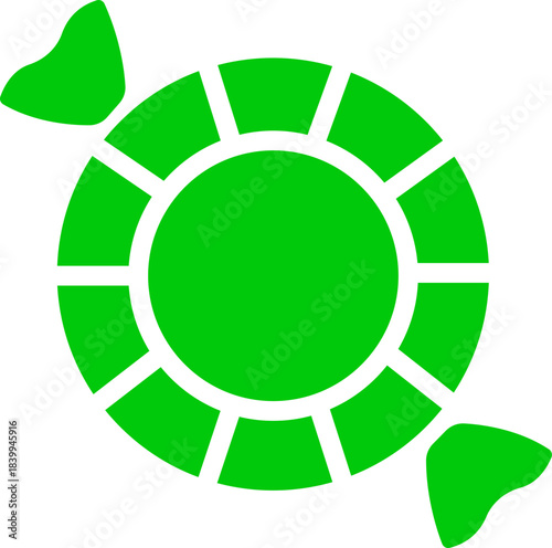 Candy sweets icon in colorful flat line style featuring confection, dessert, treat, bonbon, sugar, snack and related synonym elements for holiday graphics, packaging, party design and decoration