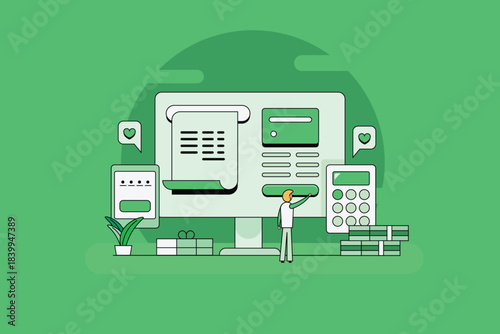 E-billing software platform for end to end financial operations. Company accounts manger handles digital transaction, bill payment and tax calculation securely accessed by OTP authentication.