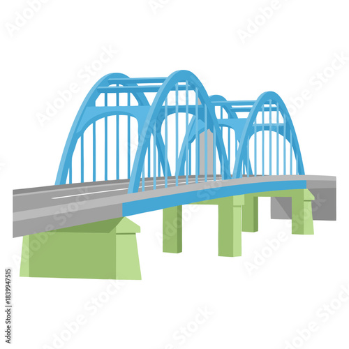 modern bridge over the river