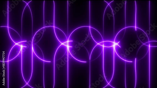 Wallpaper Mural Abstract Glowing neon laser lines geometry background with purple color light rays futuristic motion graphic. Seamless looping video animation. 4K footage 3840x2160 motion graphic animation . Torontodigital.ca
