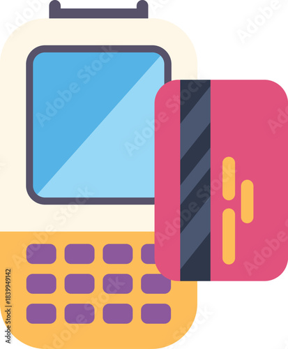 Payment terminal processing credit card payment using nfc technology