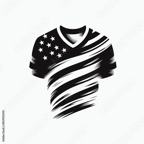 Patriotic clothing silhouette