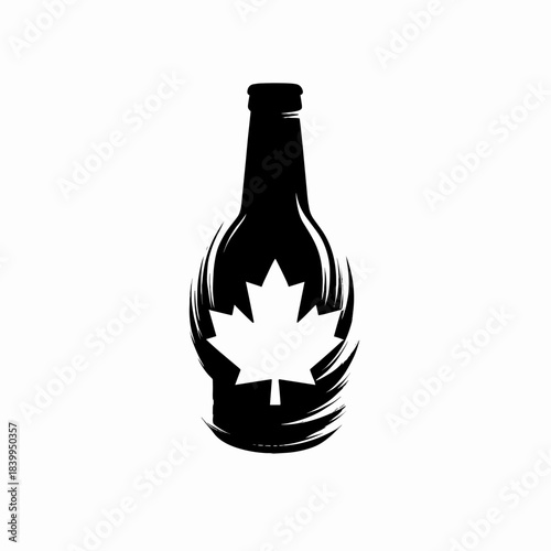 Canadian Beer Silhouette