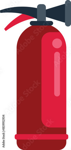 Fire extinguisher standing by, ready for any potential fire hazard, ensuring safety and preventing damage