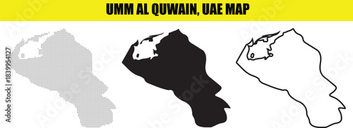 Umm al quwain uae map