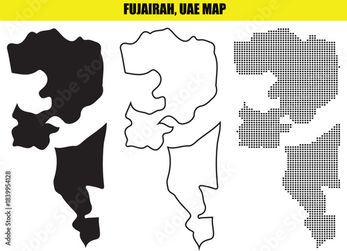 Fujairah, uae map