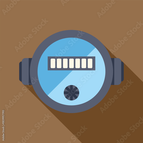 Water meter accurately tracking water flow and providing consumption data for efficient resource management